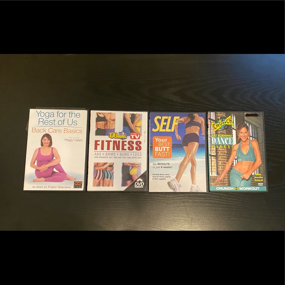 Four old school work-out DVDs